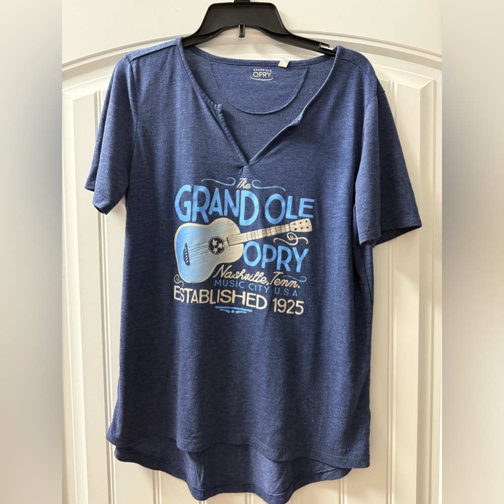 Grand Ole Opry Women's Blue Short Sleeve Tee
